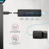 AXAGON HUE-C2C Hub da viaggio USB-C 5 Gbps, 2x USB-A + 2x USB-C, USB-C Power IN, cavo da 19 cm