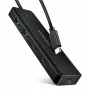 AXAGON HUE-C2C Hub da viaggio USB-C 5 Gbps, 2x USB-A + 2x USB-C, USB-C Power IN, cavo da 19 cm
