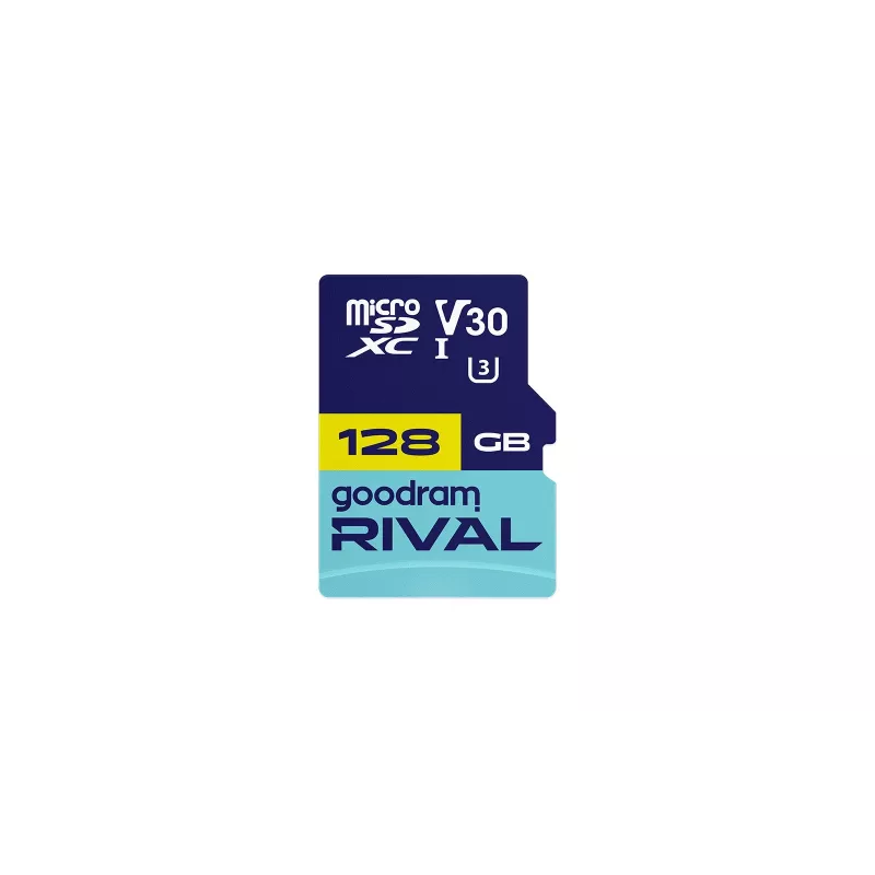 GOODRAM microSDXC 128GB V30 UHS-I U3 RIVAL + adattatore