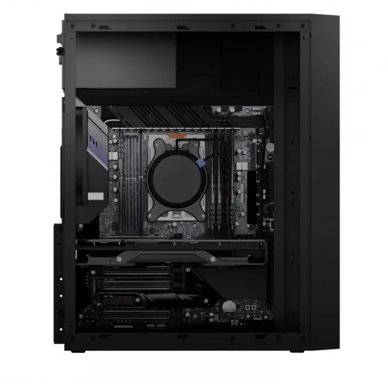 Case per computer mid-tower Logic Concept J23 PRO nero con vetro temperato, USB-C, ventole ARGB
