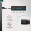 AXAGON HUE-C2A Hub da viaggio 5 Gbps, 2x USB-A + 2x USB-C, USB-C Power IN, cavo USB-A da 19 cm