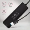 AXAGON HUE-C2A Hub da viaggio 5 Gbps, 2x USB-A + 2x USB-C, USB-C Power IN, cavo USB-A da 19 cm