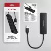 AXAGON HUE-C2A Hub da viaggio 5 Gbps, 2x USB-A + 2x USB-C, USB-C Power IN, cavo USB-A da 19 cm
