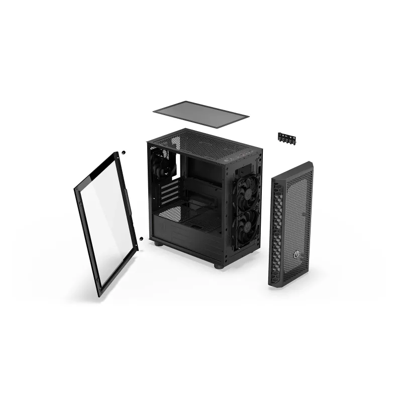 Case mid tower ENDORFY Signum M30 Air nero con vetro temperato
