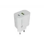 NATEC Ribera Caricabatterie da parete 1x USB-A + 1x USB-C 20W bianco