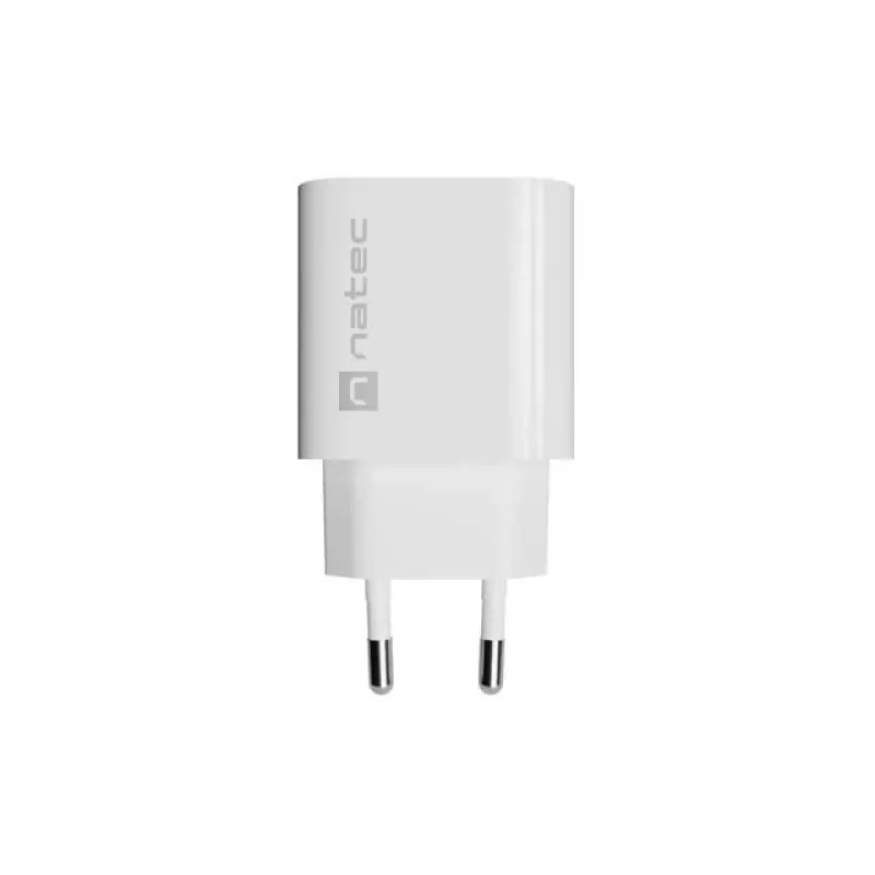 NATEC Ribera Caricabatterie da parete 1x USB-C 20W bianco