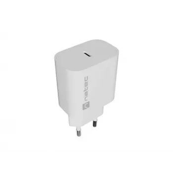 NATEC Ribera Caricabatterie da parete 1x USB-C 20W bianco