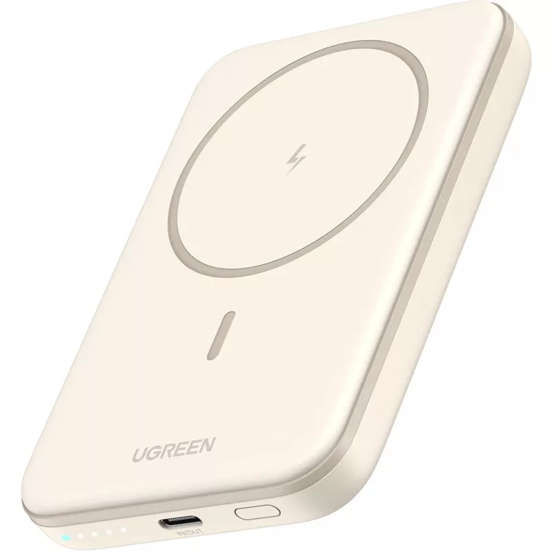 UGREEN Powerbank Mini Wireless 5000mAh 15W compatibile MagSafe bianco