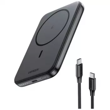 UGREEN Powerbank Mini Wireless 5000mAh 15W compatibile MagSafe bianco