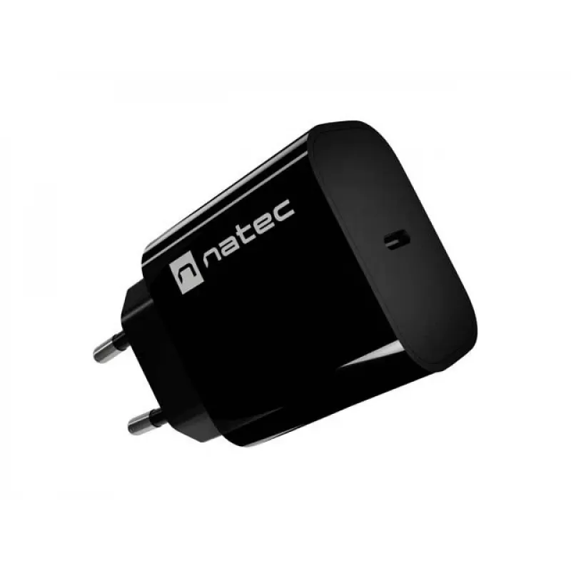NATEC Ribera Caricabatterie da parete USB-C 20W nero