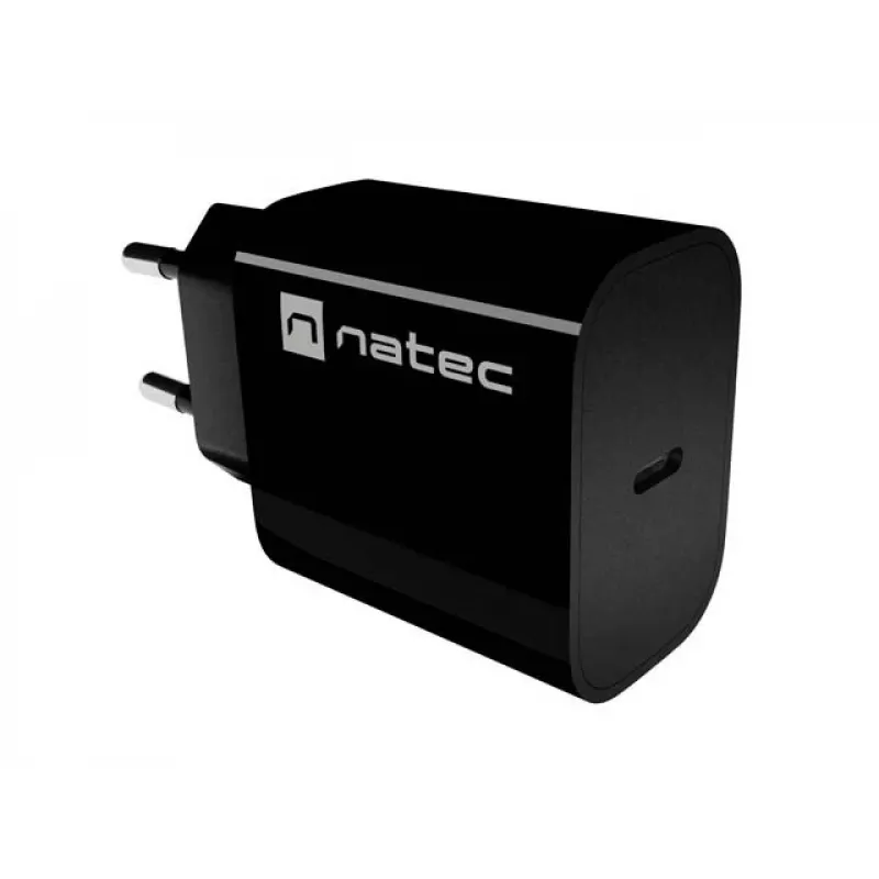 NATEC Ribera Caricabatterie da parete USB-C 20W nero