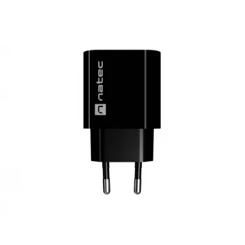 NATEC Ribera Caricabatterie da parete 1x USB-A + 1x USB-C 20W nero