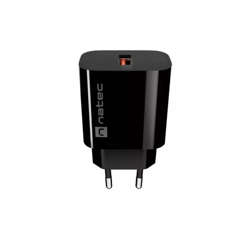 Natec Ribera Caricabatterie da parete USB-A 18W nero