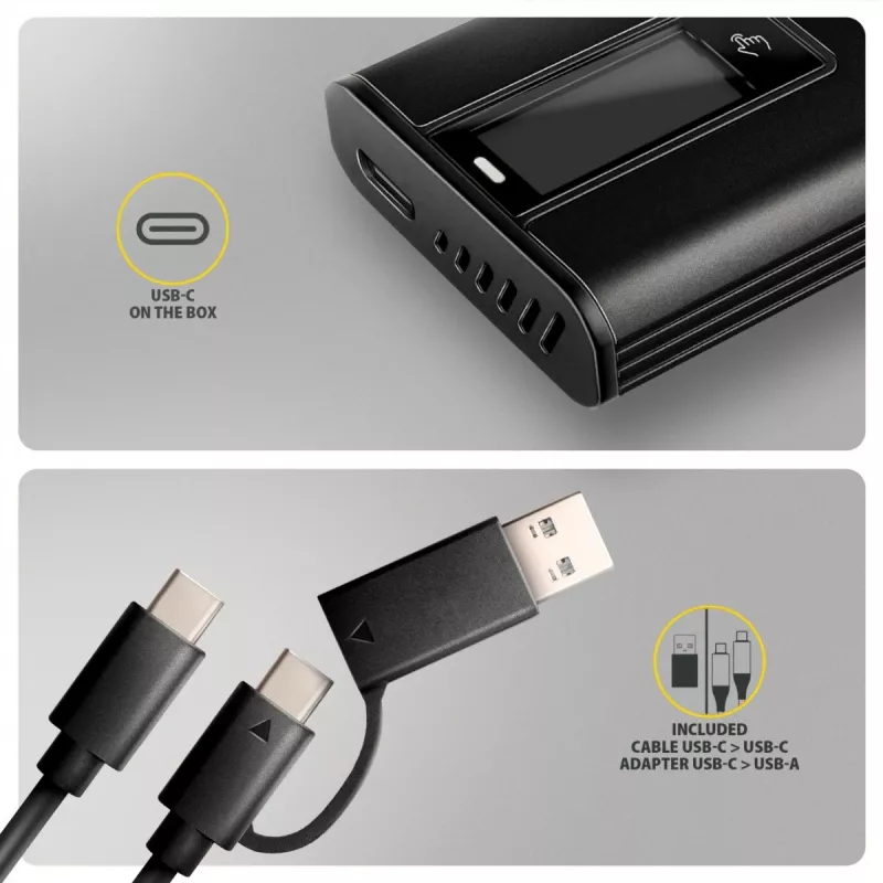 AXAGON EEM2-SD2B Case esterno 10Gbps M.2 NVMe/SATA SSD con indicatore LED, USB-C, nero