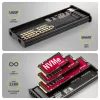 AXAGON EEM2-SD2B Case esterno 10Gbps M.2 NVMe/SATA SSD con indicatore LED, USB-C, nero