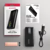 AXAGON EEM2-SD2B Case esterno 10Gbps M.2 NVMe/SATA SSD con indicatore LED, USB-C, nero