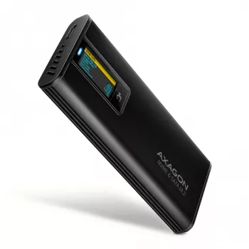 AXAGON EEM2-SD2B Case esterno 10Gbps M.2 NVMe/SATA SSD con indicatore LED, USB-C, nero