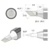 iFixit FixHub punta di saldatura a coltello 2,5 mm argento