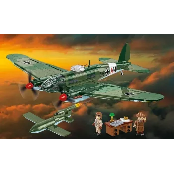COBI Heinkel HE 111 H-22 con bomba volante V1 set di costruzioni 927 pezzi