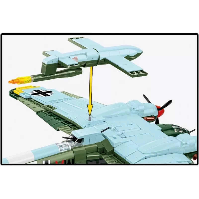 COBI Heinkel HE 111 H-22 con bomba volante V1 set di costruzioni 927 pezzi
