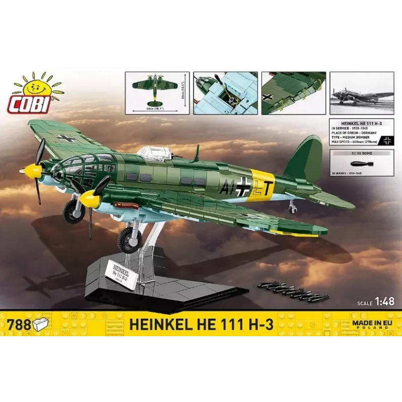 COBI costruzioni Heinkel HE 111 H-3 788 pezzi