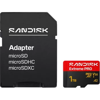 SanDisk Extreme PRO microSDXC 1TB UHS-I V30 A2 scheda di memoria + adattatore SD