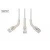 DIGITUS CAT 6A F-FTP cavo patch angolare, rame, 0,5 m, grigio, confezione da 10
