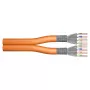 DIGITUS Cavo di installazione CAT 7 S/FTP, duplex, 500 m, LSZH, B2ca-s1a,d0,a1, arancione