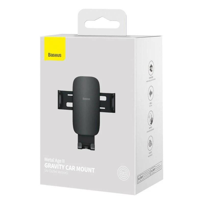 Baseus Metal Age II Supporto auto a gravità per bocchetta di aerazione - nero