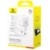 Baseus Palm 20W caricatore da parete USB-C + USB-A, bianco