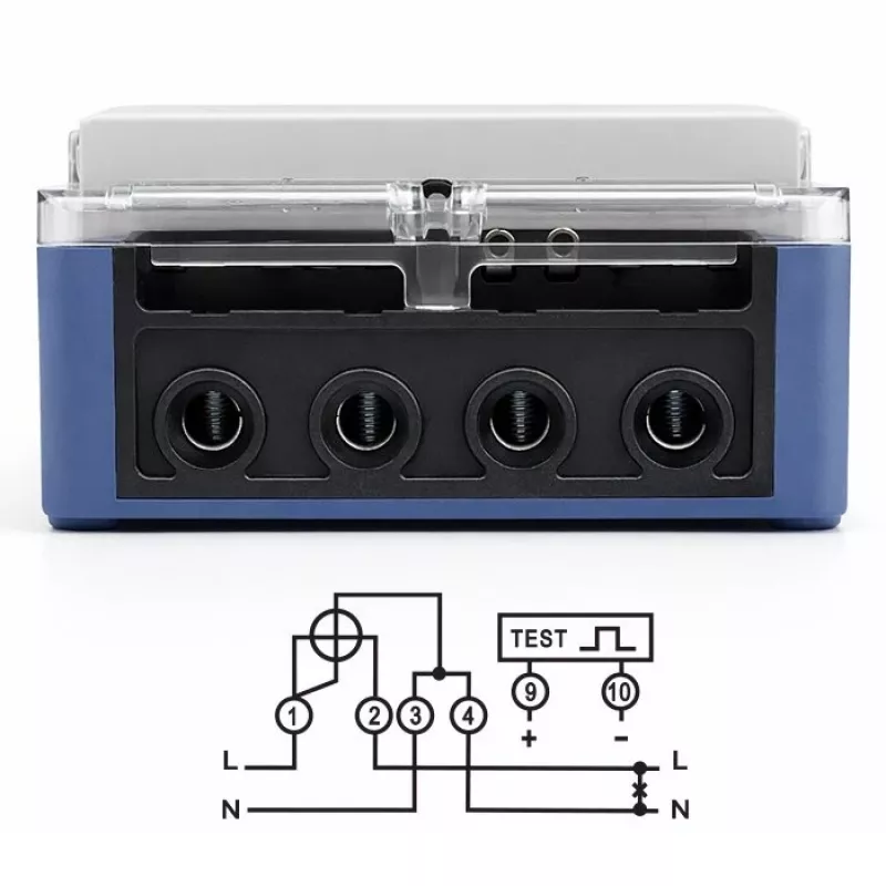 Qoltec Contatore di energia elettronico monofase 230V 5(60)A LCD