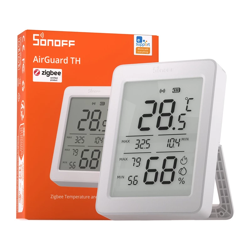 SONOFF AirGuard TH SNZB-02DR2 Sensore di temperatura e umidità ZigBee LCD