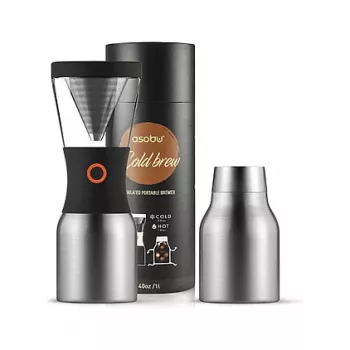 ASOBU KB900 Macchina per caffè cold brew argento 1,2L vetro borosilicato