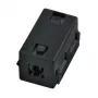 EFB Elektronik Nucleo in ferrite 6,5 mm nero quadrato