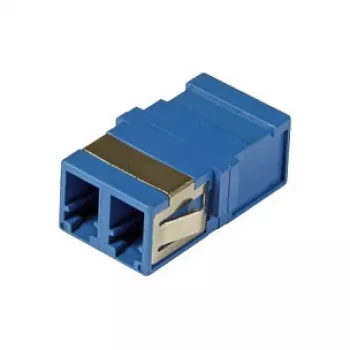 EFB Elektronik Adattatore in fibra ottica LC duplex monomodale, senza flangia, blu, bussola in ceramica (53515.1)