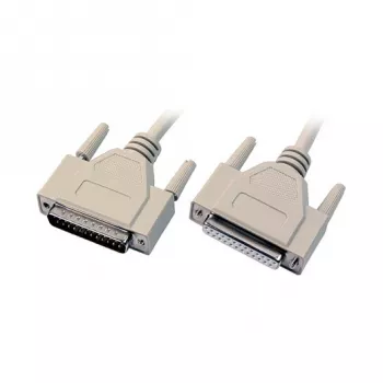 EFB-Elektronik Cavo dati seriale 1:1, 2x D-Sub 25, maschio-femmina, 2,0 m, beige