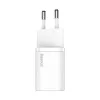 Baseus Super Si Caricabatterie rapido 20W USB-C con cavo (bianco)