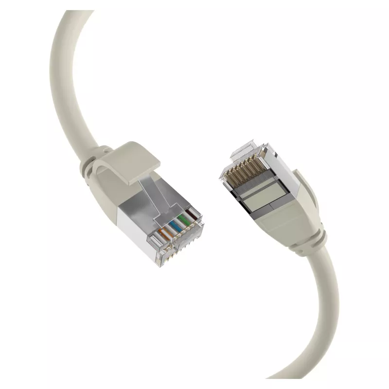 EFB Elektronik Cavo patch RJ45 Cat.6A U/FTP TPE 4mm Ultraflex grigio 2m