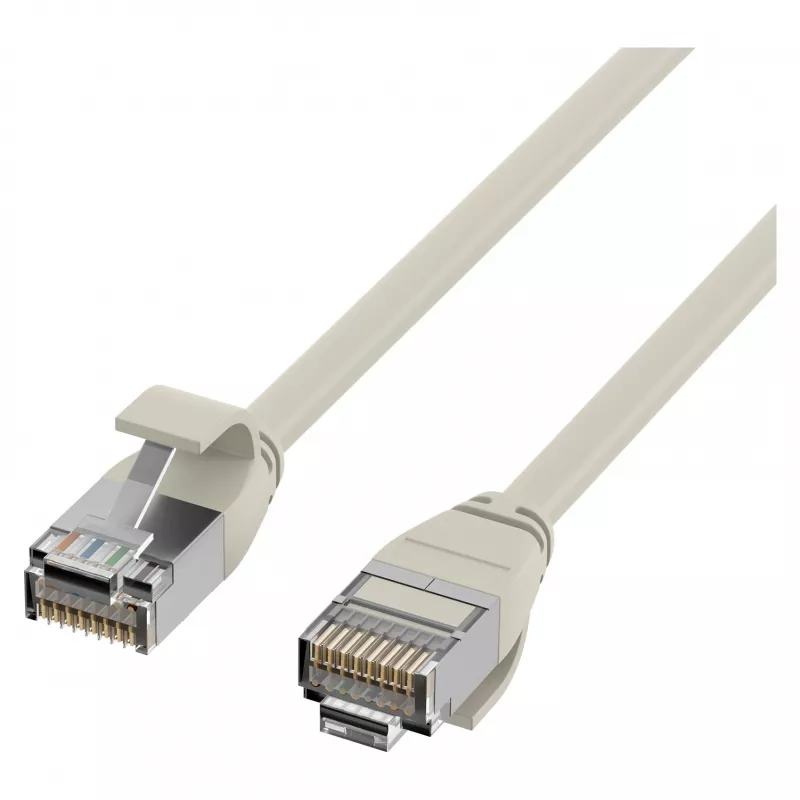 EFB Elektronik Cavo patch RJ45 Cat.6A U/FTP TPE 4mm Ultraflex grigio 2m