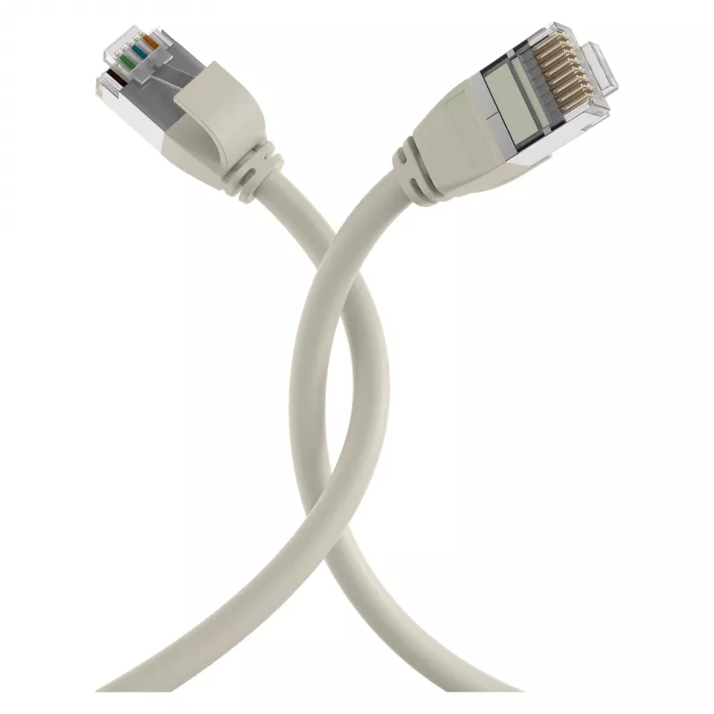 EFB Elektronik Cavo patch RJ45 Cat.6A U/FTP TPE 4mm Ultraflex grigio 2m