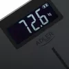 Adler AD 8194s Bilancia pesapersone digitale, bianca, motivo a righe, capacità 180 kg