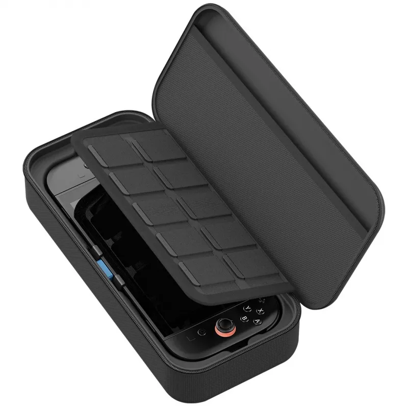 Venom Charging Case per Nintendo Switch 2 - custodia rigida con powerbank 10.000 mAh, nero