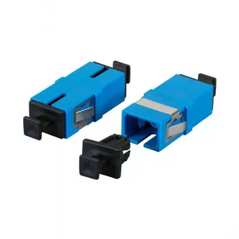 Accoppiatore per fibra ottica EFB Elektronik SC simplex single mode, senza flangia, blu, ghiera in ceramica (53511.1)