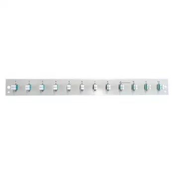 EFB Elektronik pannello frontale assemblato con 12 x LC Duplex Kupplung OM3, nero