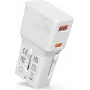 VALUE caricabatterie USB da viaggio, EU/UK/US, 2x USB (A+C), 25W