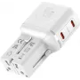 VALUE caricabatterie USB da viaggio, EU/UK/US, 2x USB-C, 45W
