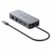 CONCEPTRONIC adattatore da USB-C a 2x Gigabit Ethernet + 2x USB-A 3.2 Gen 1, 0,3m, grigio