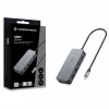 CONCEPTRONIC adattatore da USB-C a 2x Gigabit Ethernet + 2x USB-A 3.2 Gen 1, 0,3m, grigio