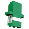 EFB Elektronik 53343.32 accoppiatore in fibra ottica LC/APC Duplex, OS2 monomodale, verde, con shutter