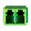 EFB Elektronik 53519.2 accoppiatore in fibra ottica LC/APC Duplex, monomodale, verde
